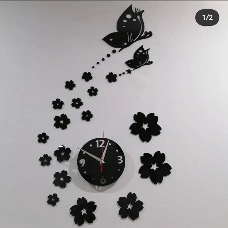 Acrylic Butterfly clock